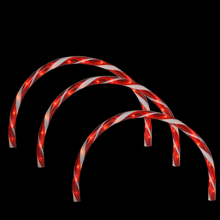 Northlight Candy Cane Arch Christmas Pathway Marker Lighting Display